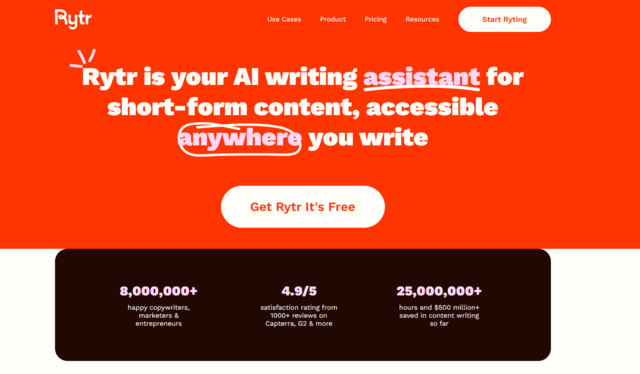 Rytr AI tool