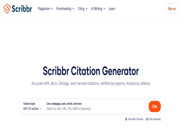 Scribbr Citation Tool